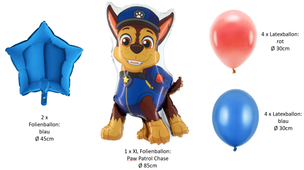 Comic / TV - SET: Paw Patrol, Chase - 11 Stk.